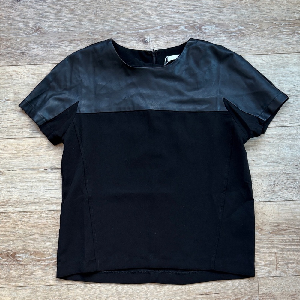 FRNCH Black Short Sleeve Top